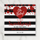 Little Sweetheart Valentine's Day Baby Shower Geschenkanhänger (Vorderseite)