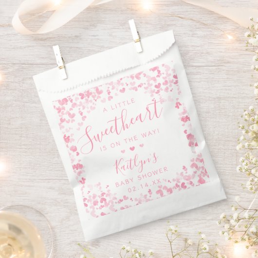 Little Sweetheart Valentine's Day Baby Shower Geschenktütchen (Ausgeschnitten)