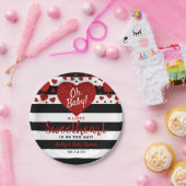 Little Sweetheart Valentine's Day Baby Shower Pappteller (Party)