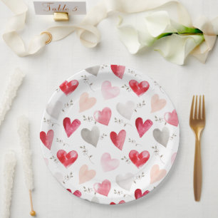 Little Sweetheart Valentine's Day Baby Shower Pappteller