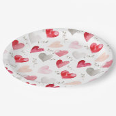 Little Sweetheart Valentine's Day Baby Shower Pappteller (Schrägansicht)