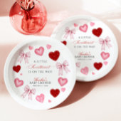 Little Sweetheart Valentines Day Baby Shower Pappteller