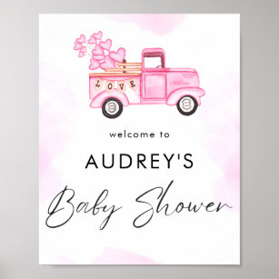 Little Sweetheart Valentine's Day Baby Shower Poster