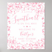 Little Sweetheart Valentine's Day Baby Shower Poster (Vorne)