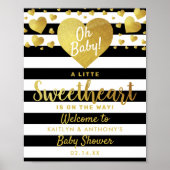 Little Sweetheart Valentine's Day Baby Shower Poster (Vorne)