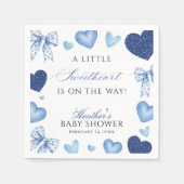 Little Sweetheart Valentines Day Baby Shower Serviette (Vorderseite)