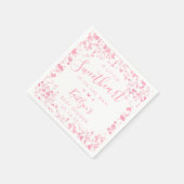 Little Sweetheart Valentine's Day Baby Shower Serviette (Ecke)