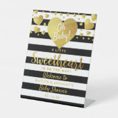 Little Sweetheart Valentine's Day Baby Shower Sockelschild (Vorderseite)