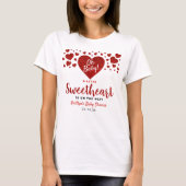 Little Sweetheart Valentine's Day Baby Shower T-Shirt (Vorderseite)