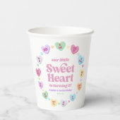 Little Sweetheart Valentine's Day Birthday Party Pappbecher (Rückseite)