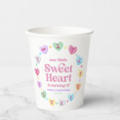 Little Sweetheart Valentine's Day Birthday Party Pappbecher (Vorderseite)