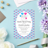 Little Sweetheart Valentine's Day Gender Reveal Acryleinladungen (In Situ (Hochzeit))