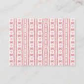 Little Sweetheart Valentines Diaper Raffle Card Begleitkarte (Rückseite)