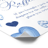 Little Sweetheart Valentines Diaper Raffle Sign Poster (Ecke)