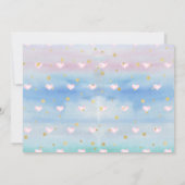 Little Sweetheart Valentine's Geburtstags-Foto Einladung (Rückseite)