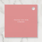 Little Sweetheart Valentines Girl Baby Dusche Geschenkanhänger (Rückseite)