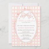 Little Sweetheart Valentines Girl Baby Shower Einladung (Vorderseite)