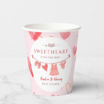 Little Sweetheart Valentines Girl Baby Shower 