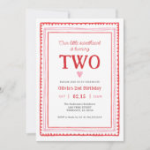 Little Sweetheart Valentine's Girl Einladung (Vorderseite)