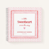 Little Sweetheart Valentine's Shower Guestbook Notizblock (Vorderseite)