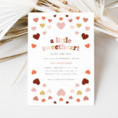 Little Sweetheart Valentines Vintag Baby Dusche Einladung