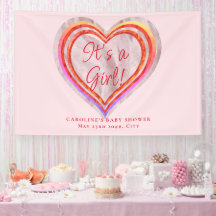 Little Sweetheart Watercolor Baby Dusche