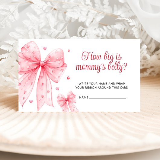 Little Sweetheart wie groß ist Mama's Bauch rosa Begleitkarte