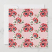 Little Sweetheart Wood Slice Virtual Baby Dusche Einladung (Rückseite)