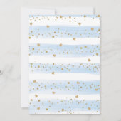 Little Sweetheart Woodland Animals Boy Birthday Einladung (Rückseite)