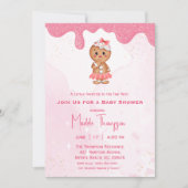 Little Sweetie Gingerbread Weihnachtsdusche Einladung (Vorderseite)