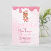 Little Sweetie Gingerbread Weihnachtsdusche Einladung (Stehend Vorderseite)