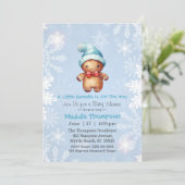 Little Sweetie Gingerbread Weihnachtsdusche Einladung (Stehend Vorderseite)