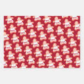 Little Sweetie Gingerbread Weihnachtsdusche Geschenkpapier Set (Vorderseite 3)