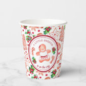 Little Sweetie Gingerbread Weihnachtsdusche Pappbecher (Rückseite)