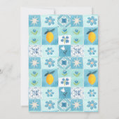 Little Sweetie Lemon Citrus Baby Dusche Einladung (Rückseite)