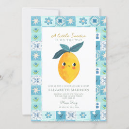 Little Sweetie Lemon Citrus Baby Dusche Einladung