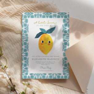 Little Sweetie Lemon Citrus Baby Dusche Einladung