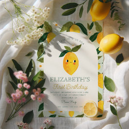 Little Sweetie Lemon macht einen Geburtstag Einladung