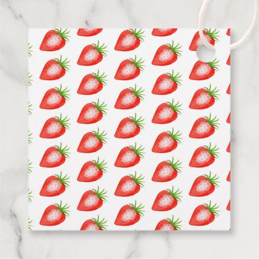 Little Sweetie Strawberry 1. Geburtstag Geschenkanhänger (Rückseite)