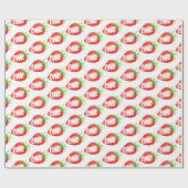 Little Sweetie Strawberry 1. Geburtstag Geschenkpapier (Flach)