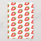 Little Sweetie Strawberry Baby Shower Einladung (Rückseite)