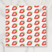 Little Sweetie Strawberry Baby Shower Geschenkanhänger (Rückseite)