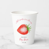 Little Sweetie Strawberry Baby Shower Pappbecher (Vorderseite)