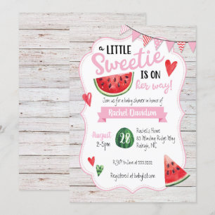 Little Sweetie Watermelon Kinderdusche Einladung