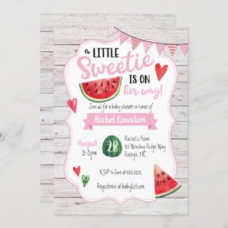 Little Sweetie Watermelon Kinderdusche Einladung