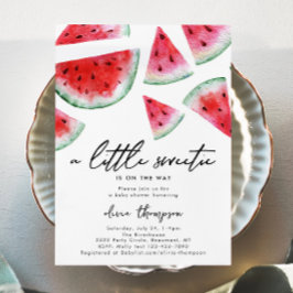 Little Sweetie Watermelon Kinderdusche Einladung