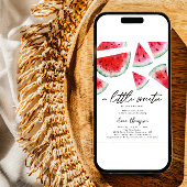 Little Sweetie Watermelon Kinderdusche Einladung