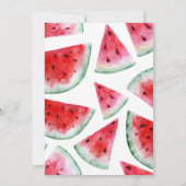 Little Sweetie Watermelon Kinderdusche Einladung (Rückseite)