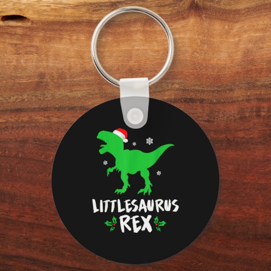 Little T Rex Matching Family Christmas Dinosaur Sh Schlüsselanhänger (Vorderseite)