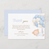 Little Teddy Baby Dusche Dankeskarte (Vorne/Hinten)